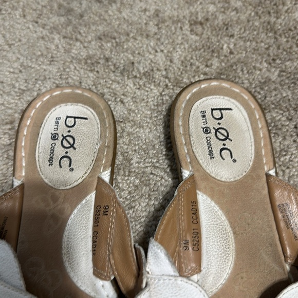 BOC Born Concept White Braided Sandal Size 9 - Picture 2 of 5
